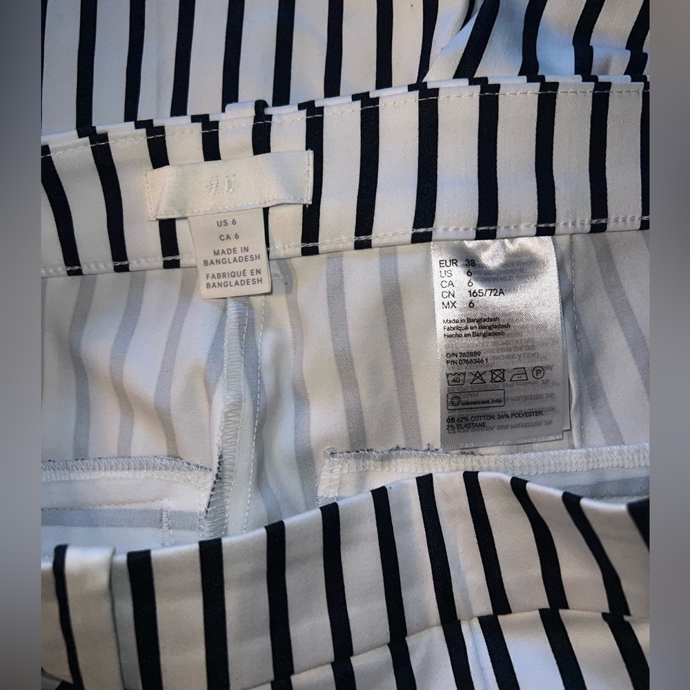 H&M Pinstripe Pants Women’s Size 6 - Picture 3 of 5
